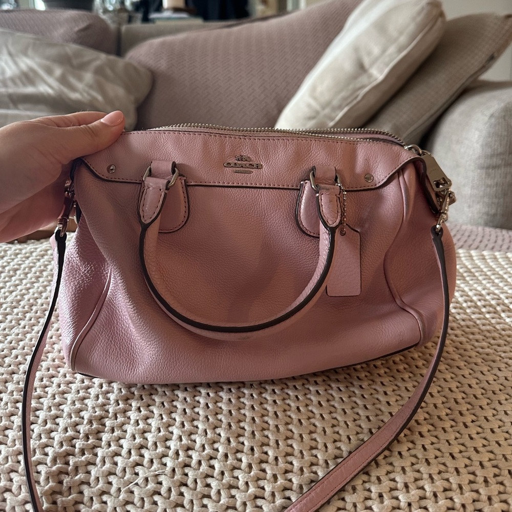 Coach Pink Leather Crossbody
